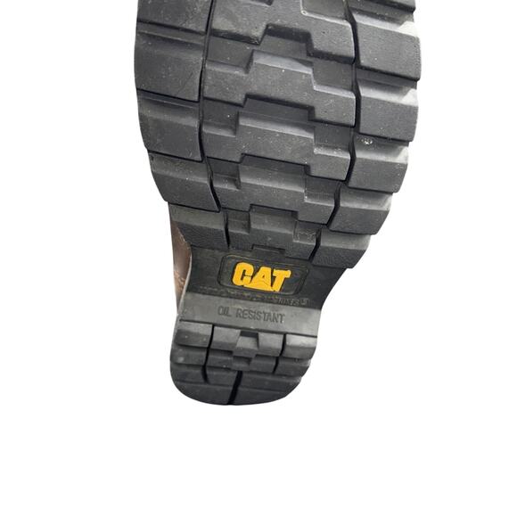CAT Caterpillar P89516 Men\'s Steel Toe Work Leather Brown Boots Shoes 10.5 main image 10